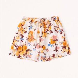 NWT Abercrombie & Fitch Linen-Blend Pull-On Shorts